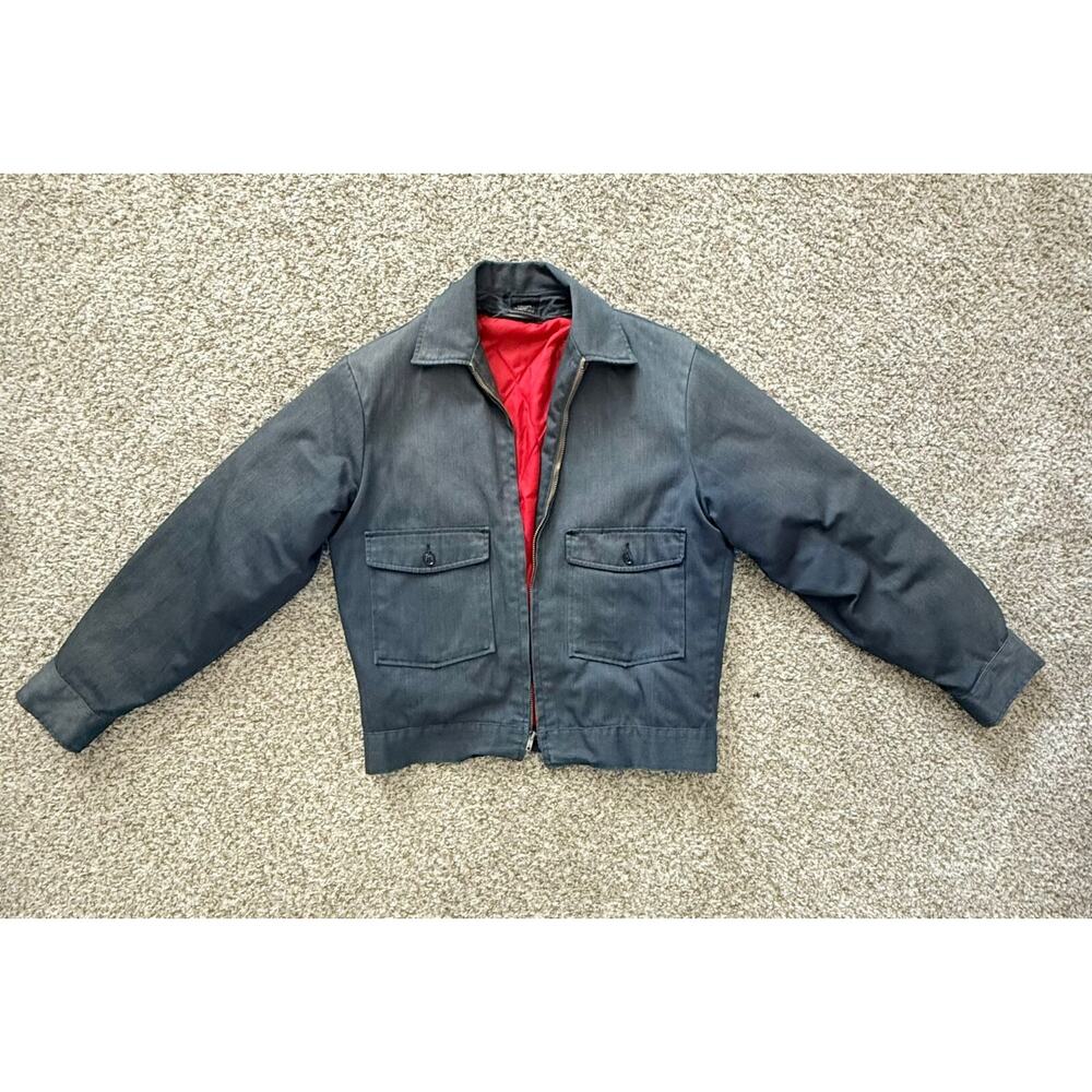 1970s Vintage Lee Chetopa Twill Work Jacket - Gray